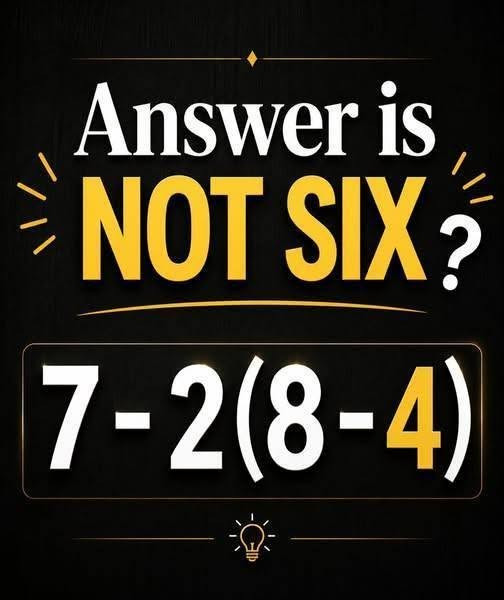 7 − 2(8 − 4) : l'équation qui divise Internet et dont la réponse va vous surprendre