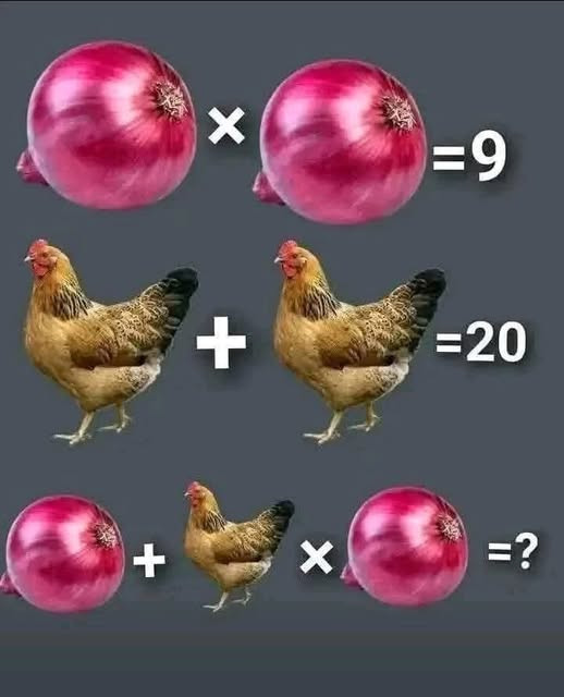 Ce puzzle oignon-poulet défie votre logique mathématique : trouvez-vous la bonne réponse ?