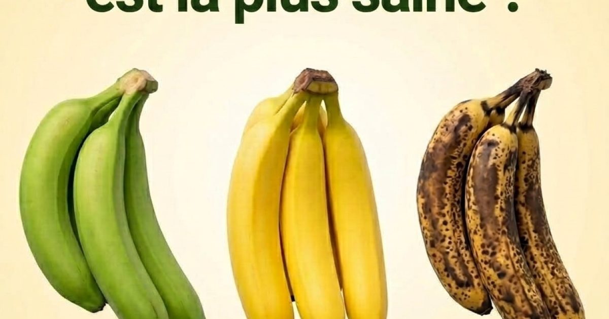 Banane verte, jaune ou bien mûre : laquelle est vraiment la meilleure pour votre santé ?