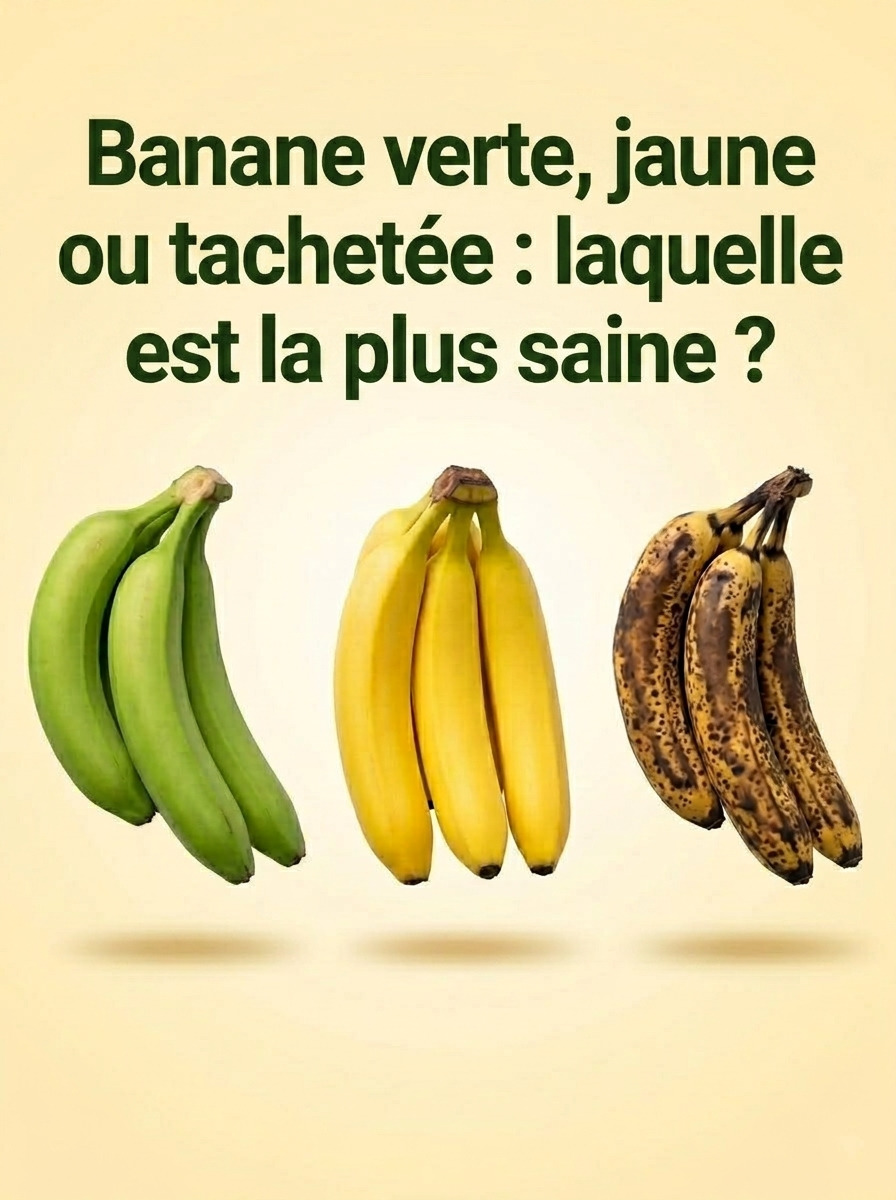 Banane verte, jaune ou bien mûre : laquelle est vraiment la meilleure pour votre santé ?