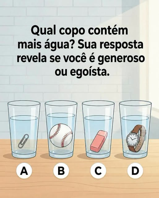 Quel verre contient le plus d'eau ? Ce test visuel en dit long sur votre façon de penser