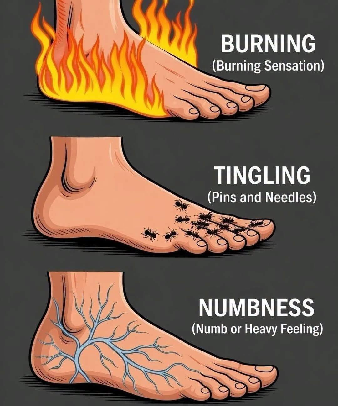 Pieds qui brûlent, gonflent ou s'engourdissent : les signaux que votre corps vous envoie
