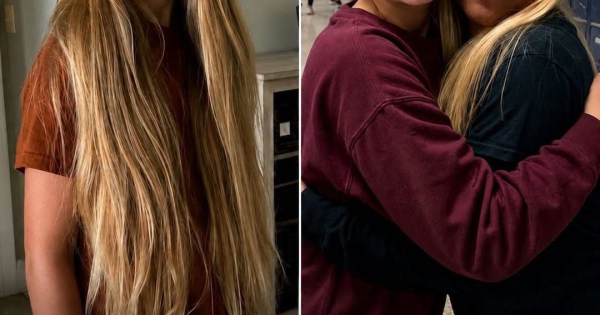 Elle coupe ses cheveux en secret pour sa camarade malade : le geste bouleversant qui révèle l'héritage d'un papa disparu