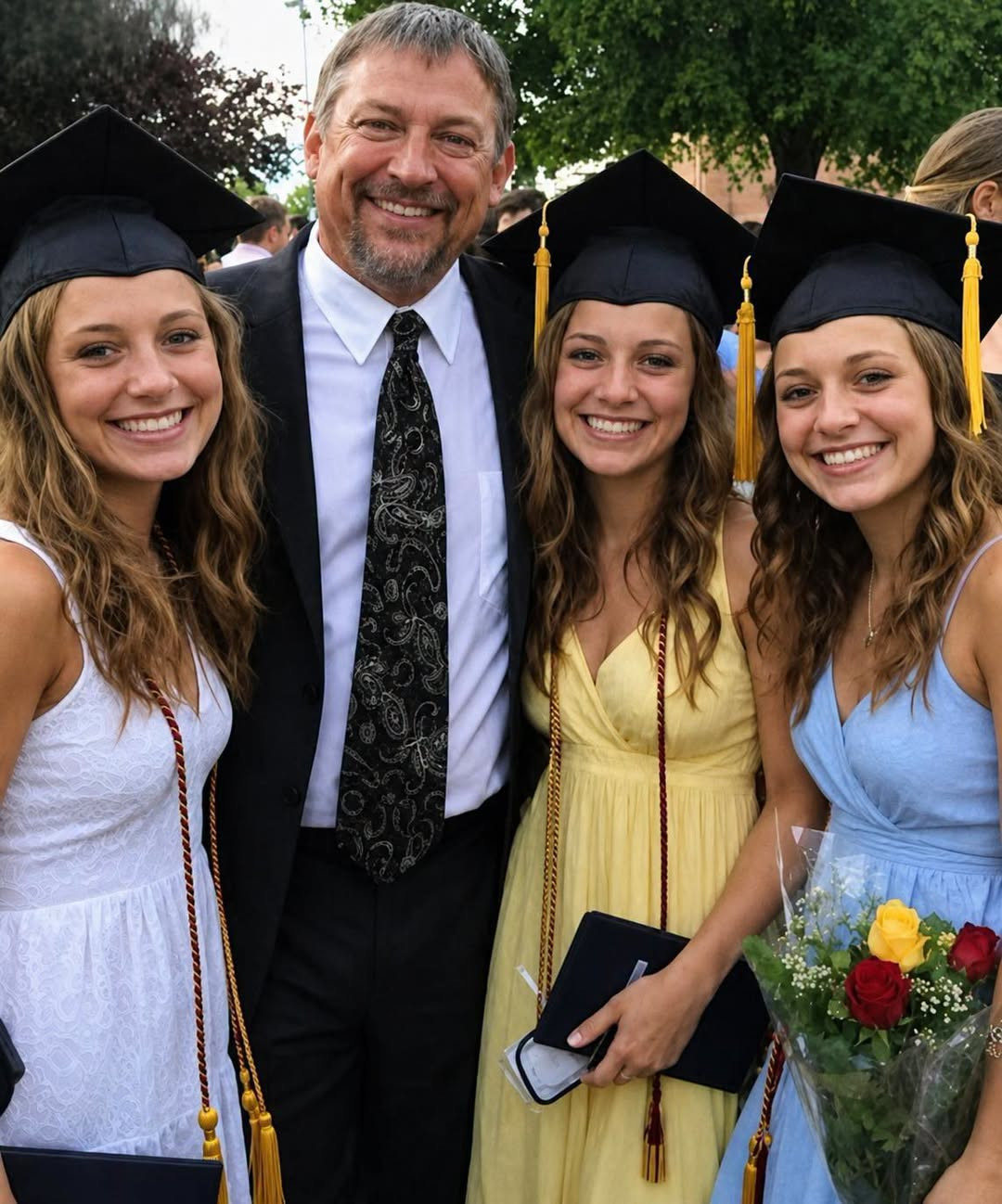 Il a élevé seul ses trois nièces pendant 22 ans : leur cadeau lors de la remise des diplômes l'a bouleversé