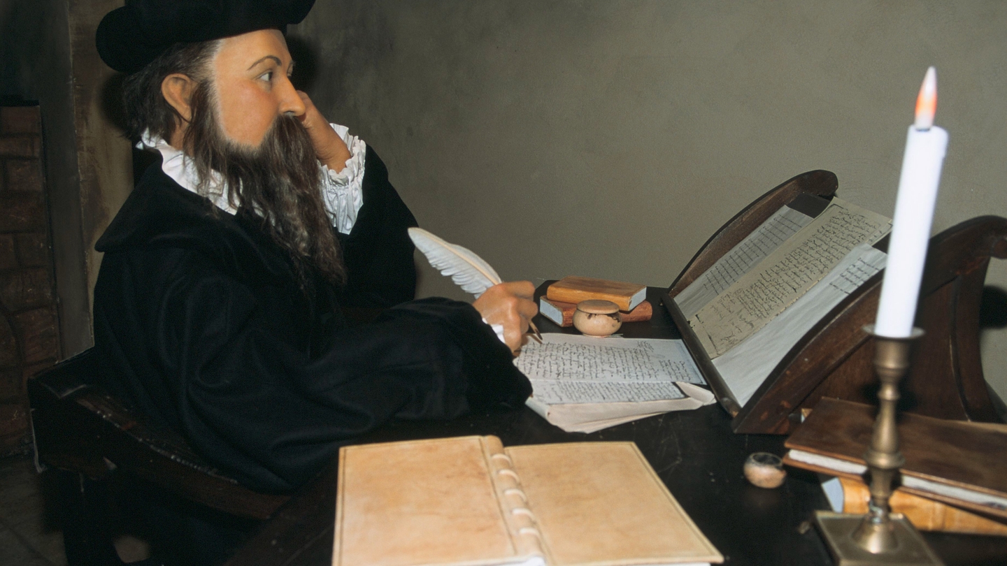 Portrait ancien de Nostradamus, l'astrologue et médecin du XVIe siècle