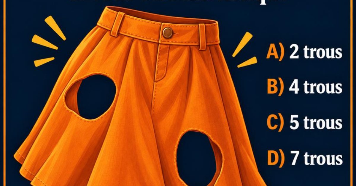 Le défi de la jupe trouée : combien de trous voyez-vous vraiment ?
