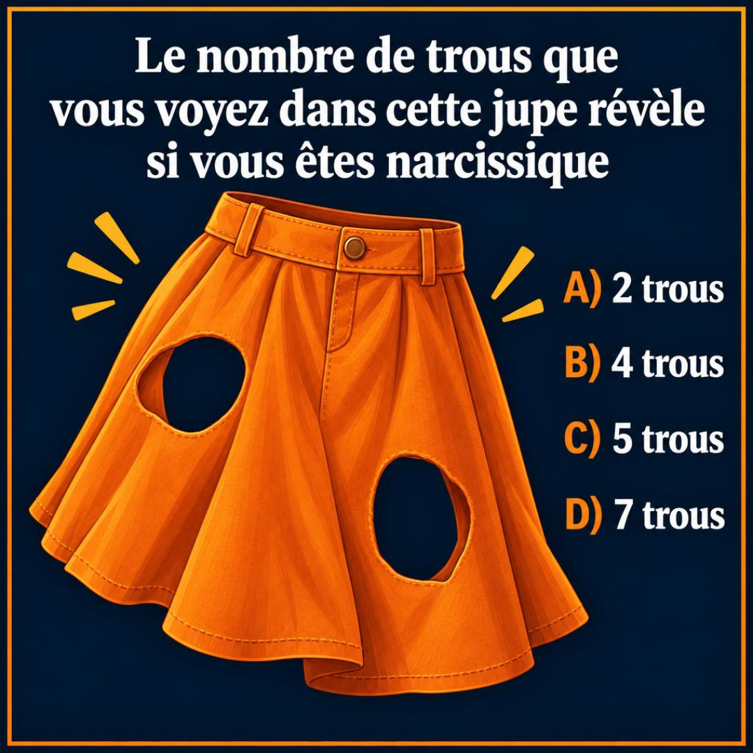 Le défi de la jupe trouée : combien de trous voyez-vous vraiment ?