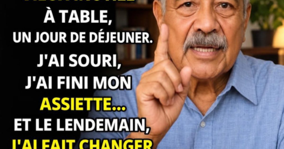 Il traite son père de "vieux inutile" : la réponse silencieuse qui a tout changé