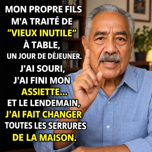 Il traite son père de "vieux inutile" : la réponse silencieuse qui a tout changé