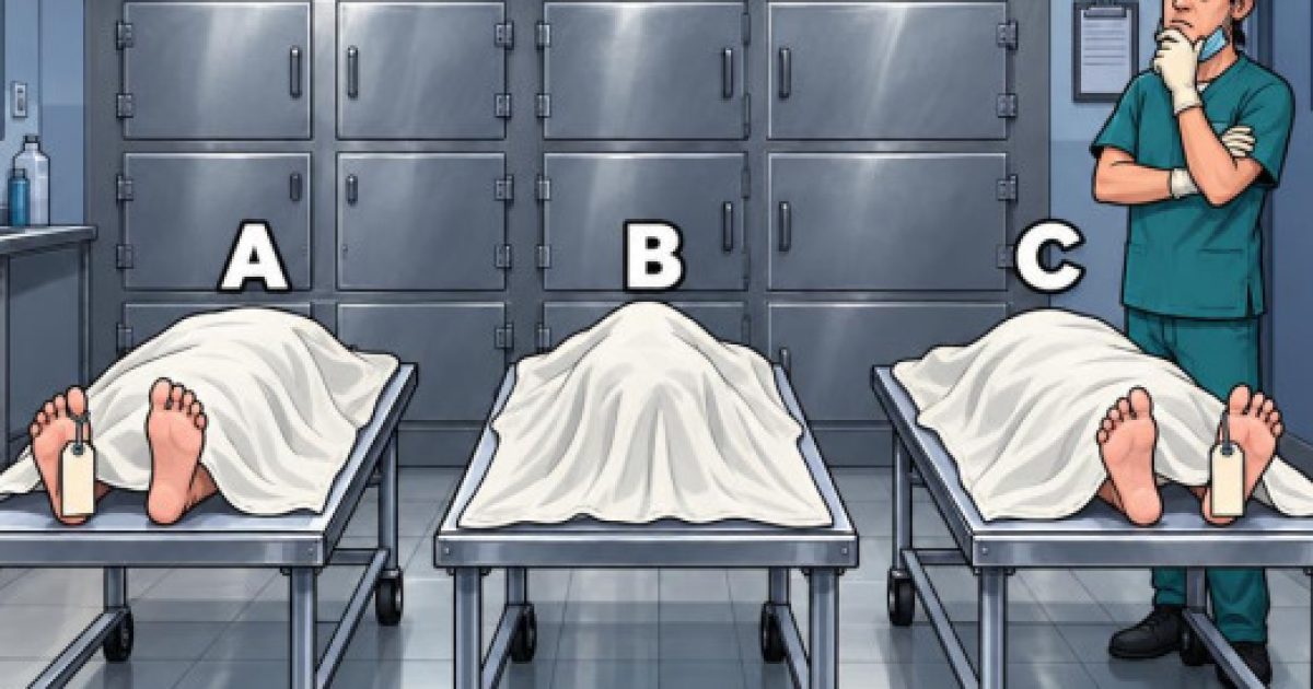 Énigme visuelle : laquelle de ces trois personnes est vivante ? 90 % des gens se trompent