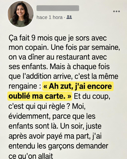Elle quitte le restaurant sans payer l'addition de son compagnon : "Je ne suis pas votre tirelire"