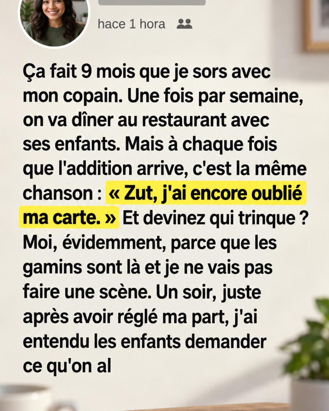 Elle quitte le restaurant sans payer l'addition de son copain : sa décision fait réfléchir