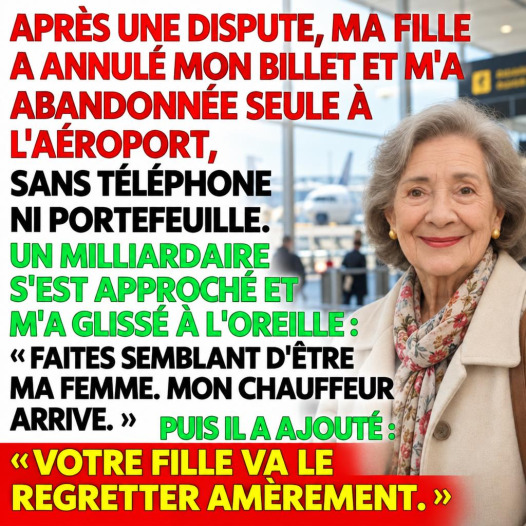 Elle économise deux ans pour Dubaï : sa fille l'abandonne à l'aéroport, un inconnu lui sauve la mise