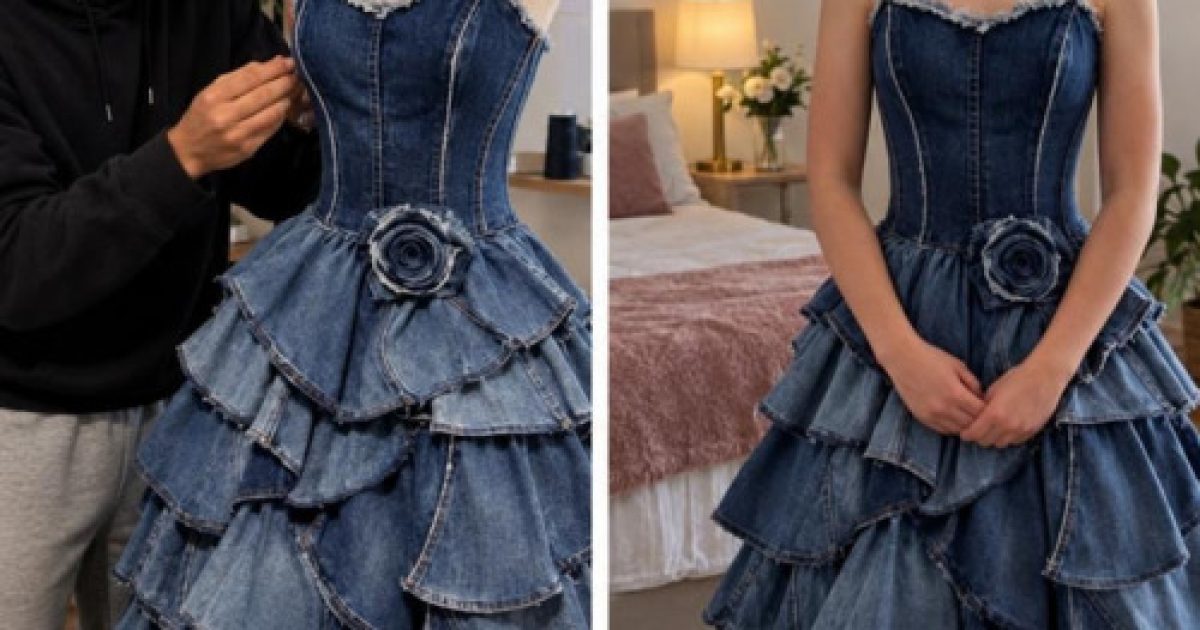 Il coud en secret une robe dans les affaires de leur maman pour la remise de diplôme de sa sœur