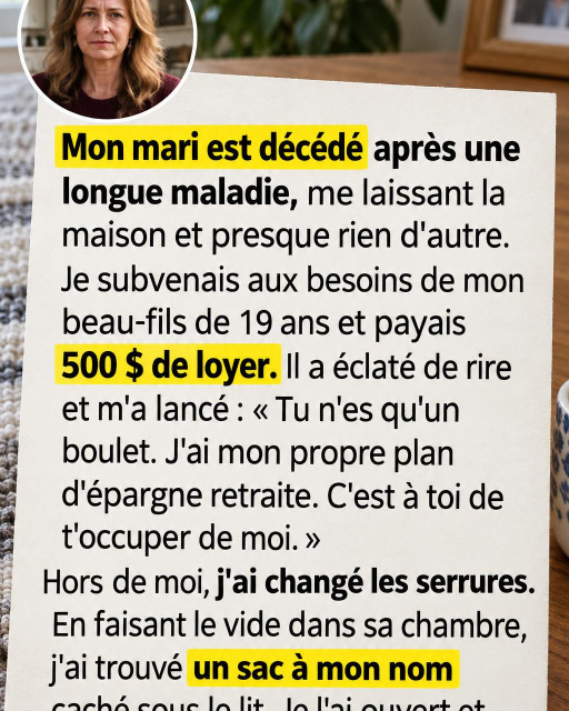 Elle change les serrures après une blague blessante de son beau-fils, puis découvre ce qu'il cachait sous son lit