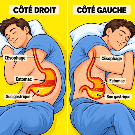 Dormir sur le côté droit : bonne ou mauvaise idée pour votre digestion nocturne ?