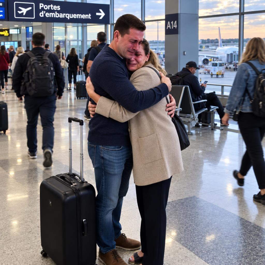 Il découvre la double vie de sa femme à l'aéroport : ce qu'il fait ensuite change tout