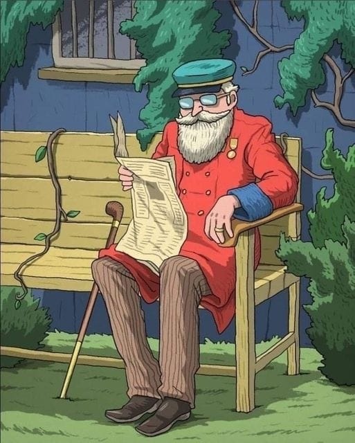 Détail en gros plan sur la canne du personnage