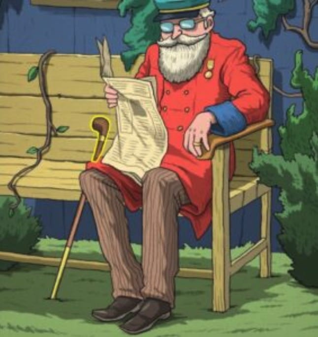 Image annotée montrant la solution de l'énigme