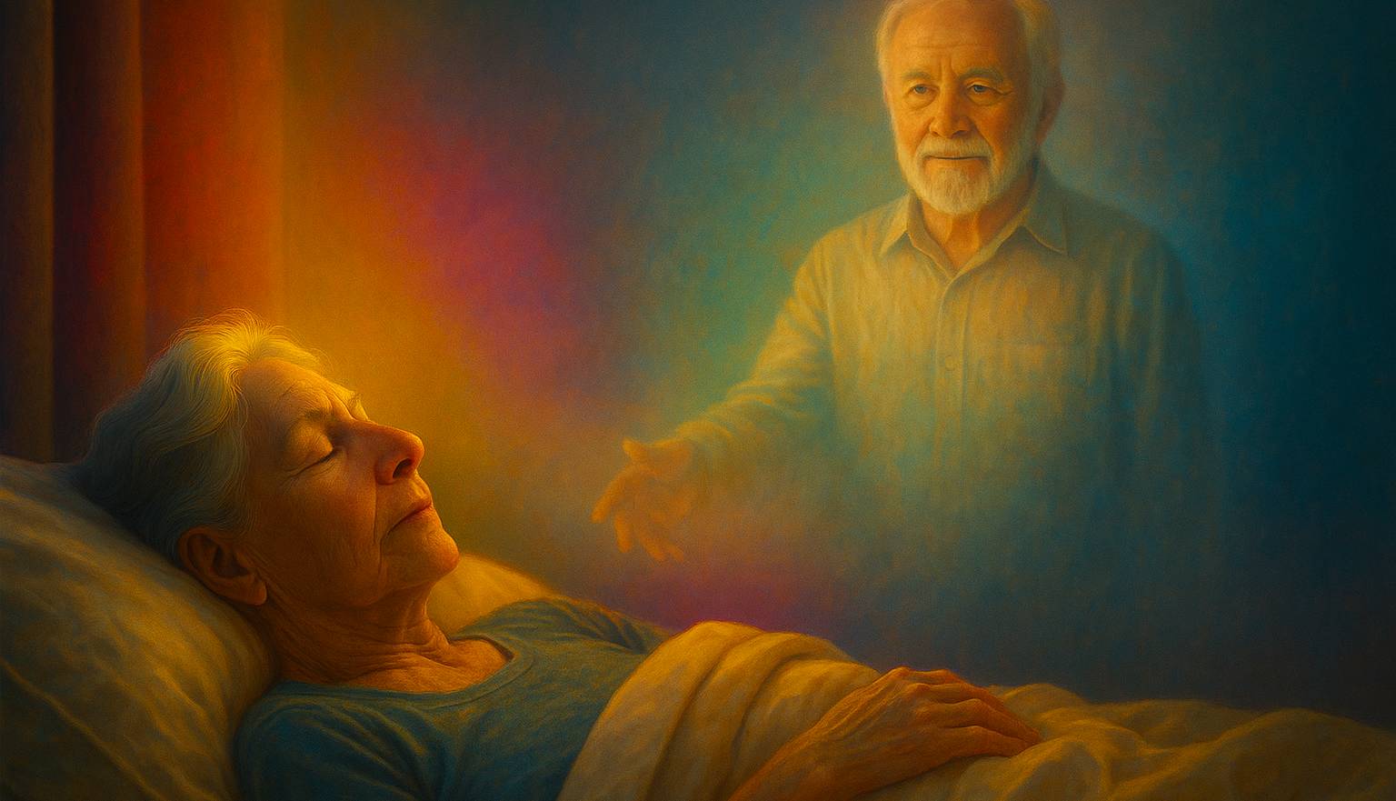 Femme âgée songeant à un être cher disparu