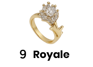 Bague imposante au design inspiré d'une couronne