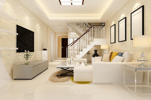 Intérieur chaleureux d'une maison accueillante
