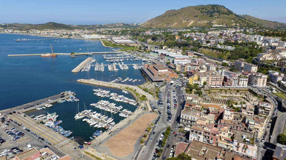 Vue aérienne de Naples
