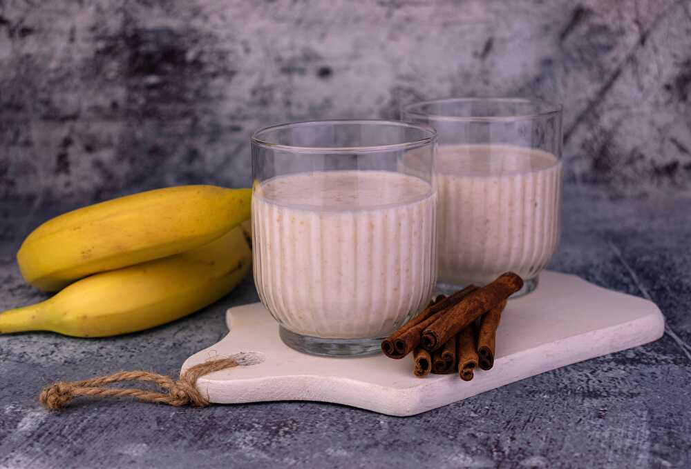 Smoothie à la banane et à la cannelle