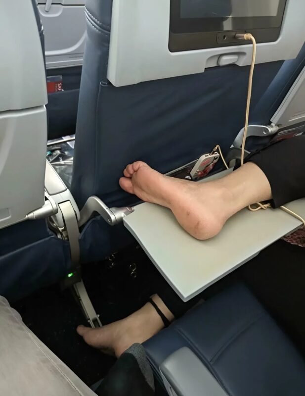Passagère indélicate en avion