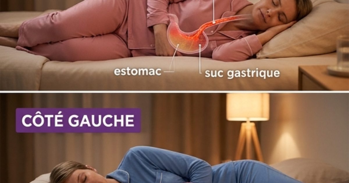 Votre côté d'endormissement influence-t-il votre digestion et votre sommeil ?