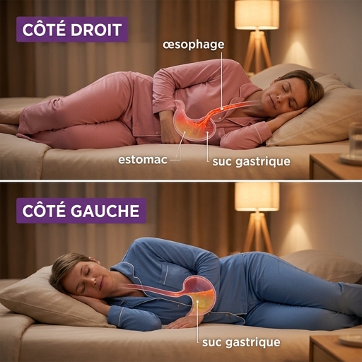 Votre côté d'endormissement influence-t-il votre digestion et votre sommeil ?