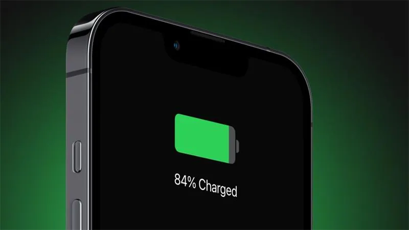 iPhone affichant 80% de charge